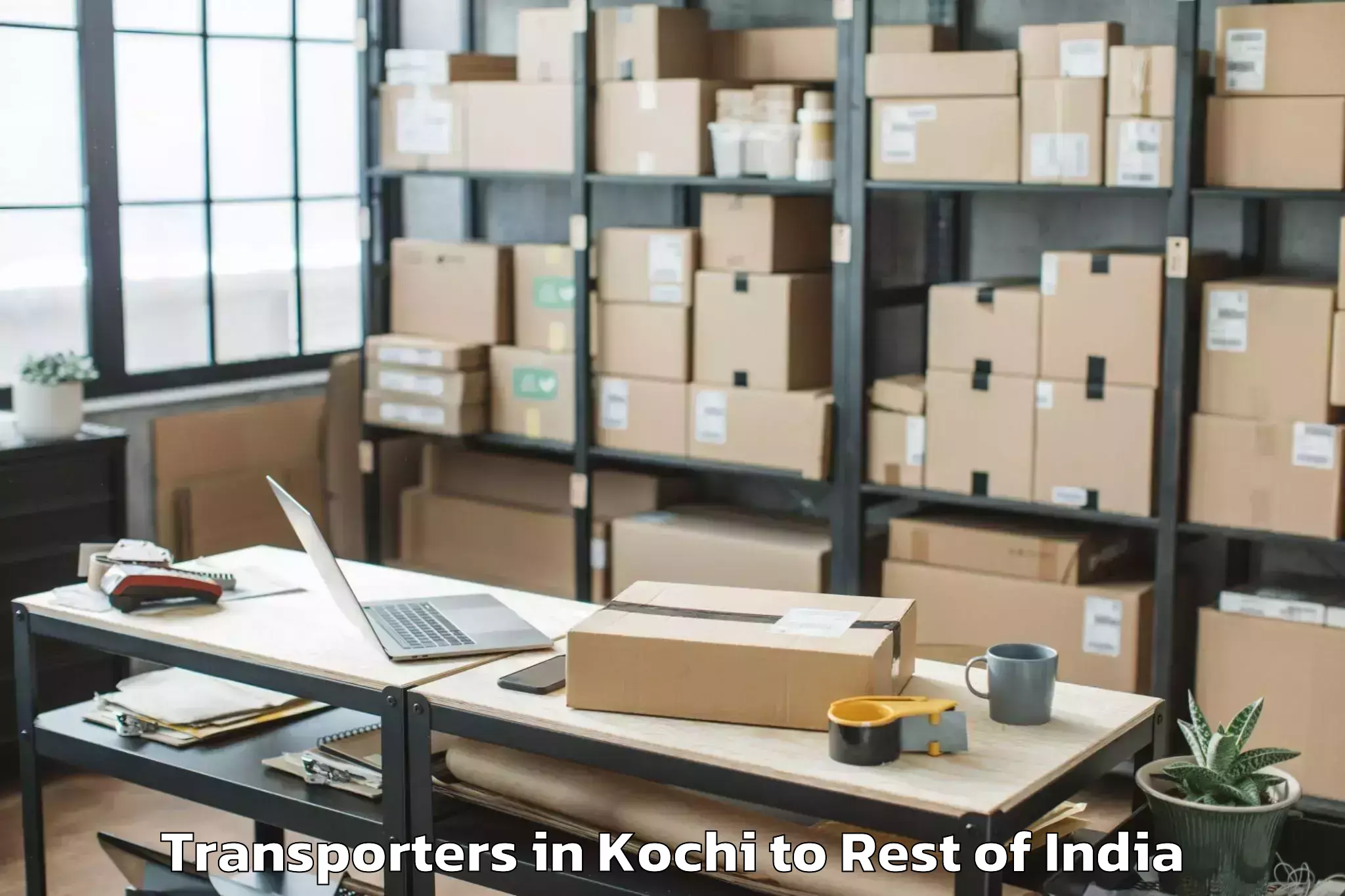 Book Kochi to Gandoh Transporters Online